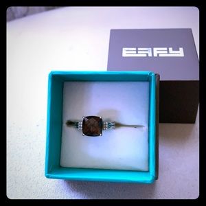 Effy Smokey quartz ring. Size 7